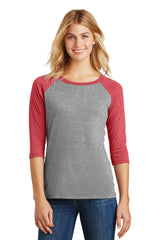 District ®  Women's Perfect Tri ®  3/4-Sleeve Raglan. DM136L - District DM136L