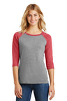 District ®  Women's Perfect Tri ®  3/4-Sleeve Raglan. DM136L - District DM136L