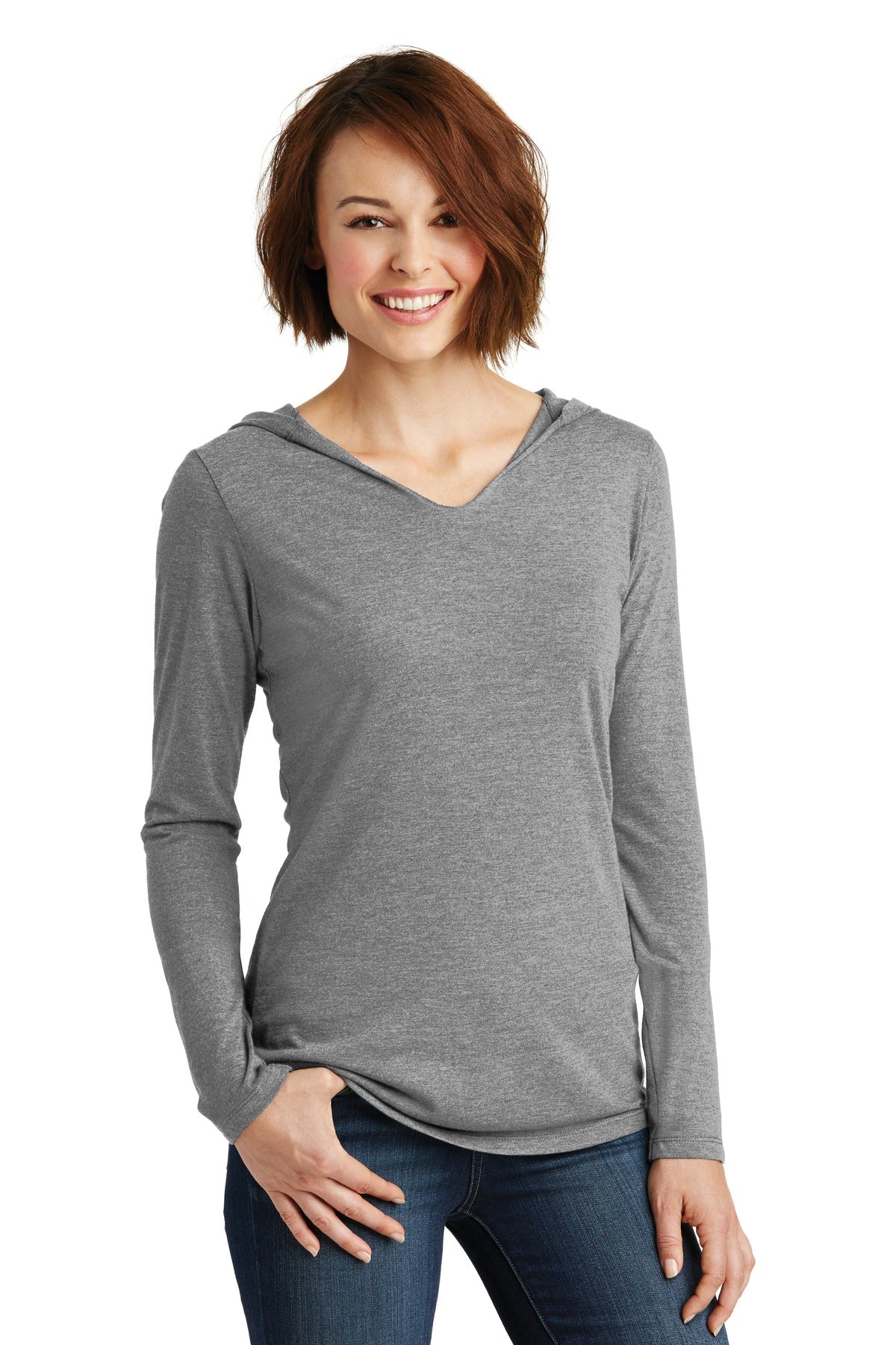 District ®  Women's Perfect Tri ®  Long Sleeve Hoodie. DM139L - District DM139L