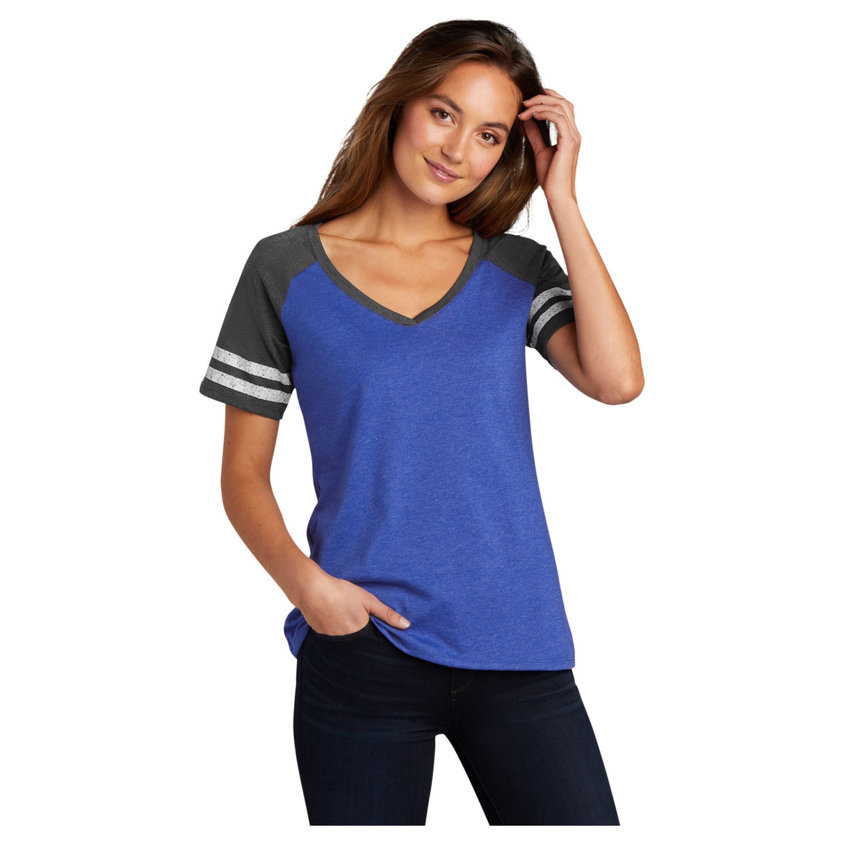 District® Women’s Game V-Neck Tee DM476 Women's District