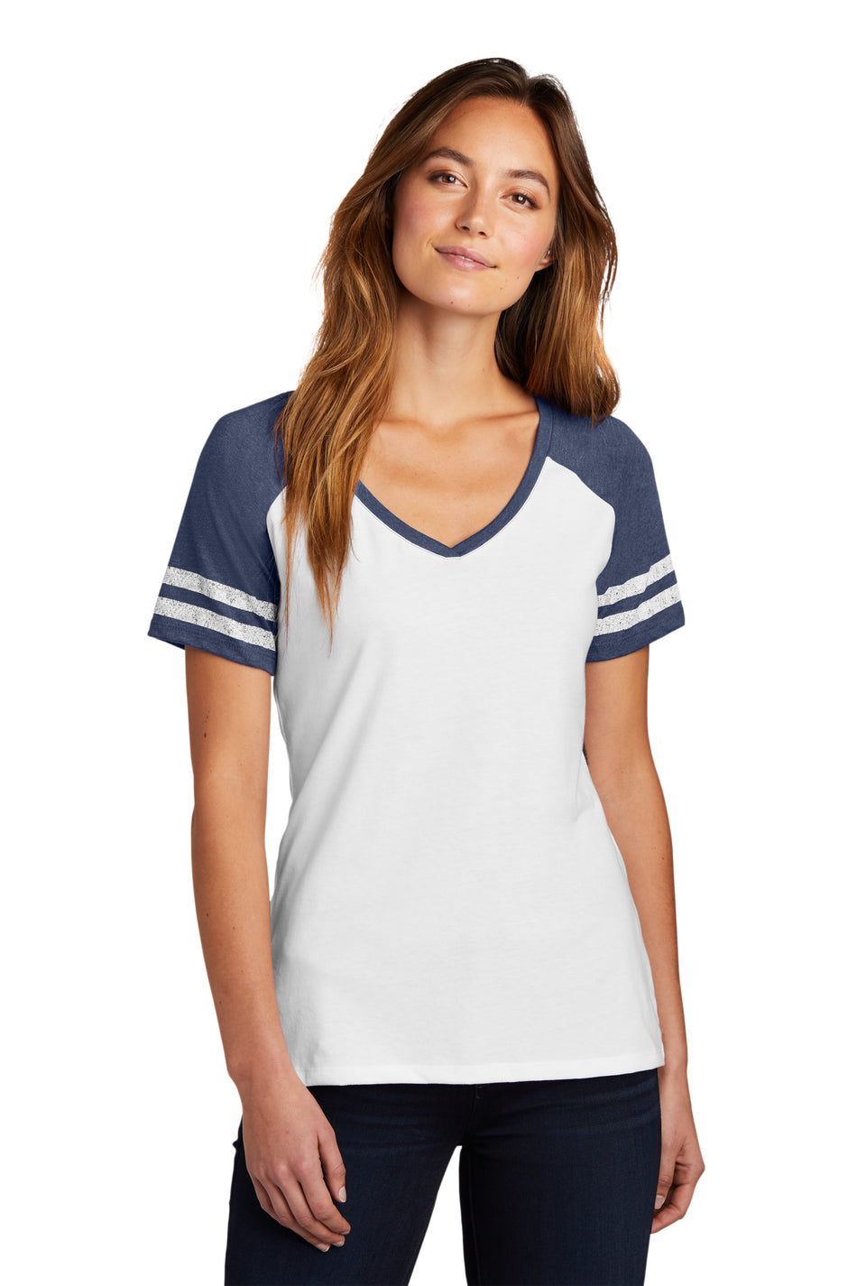 District® Women’s Game V-Neck Tee DM476