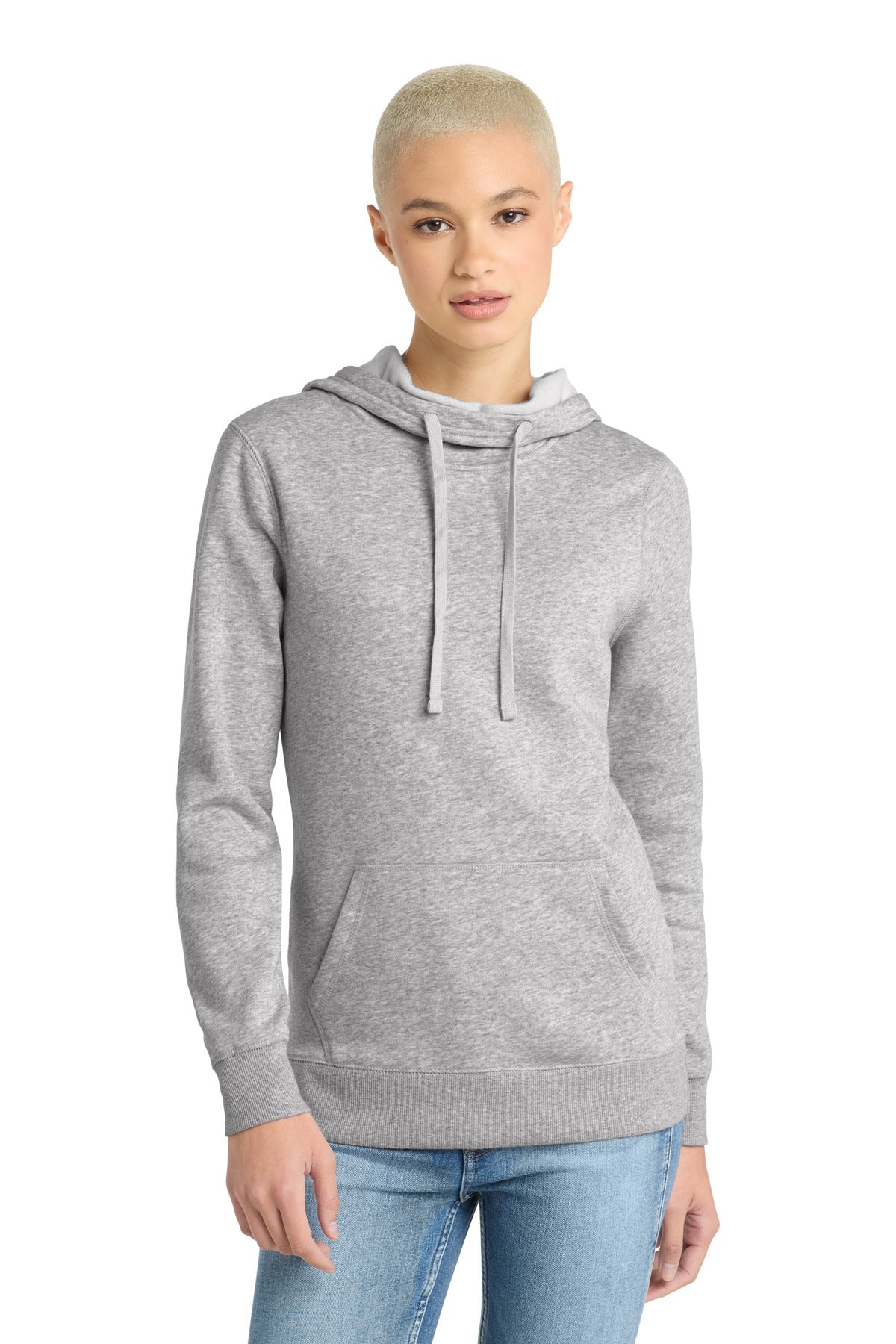 District  ®  Women's Lightweight Fleece Hoodie. DM493 - District DM493