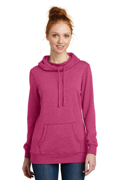 District  ®  Women's Lightweight Fleece Hoodie. DM493 - District DM493