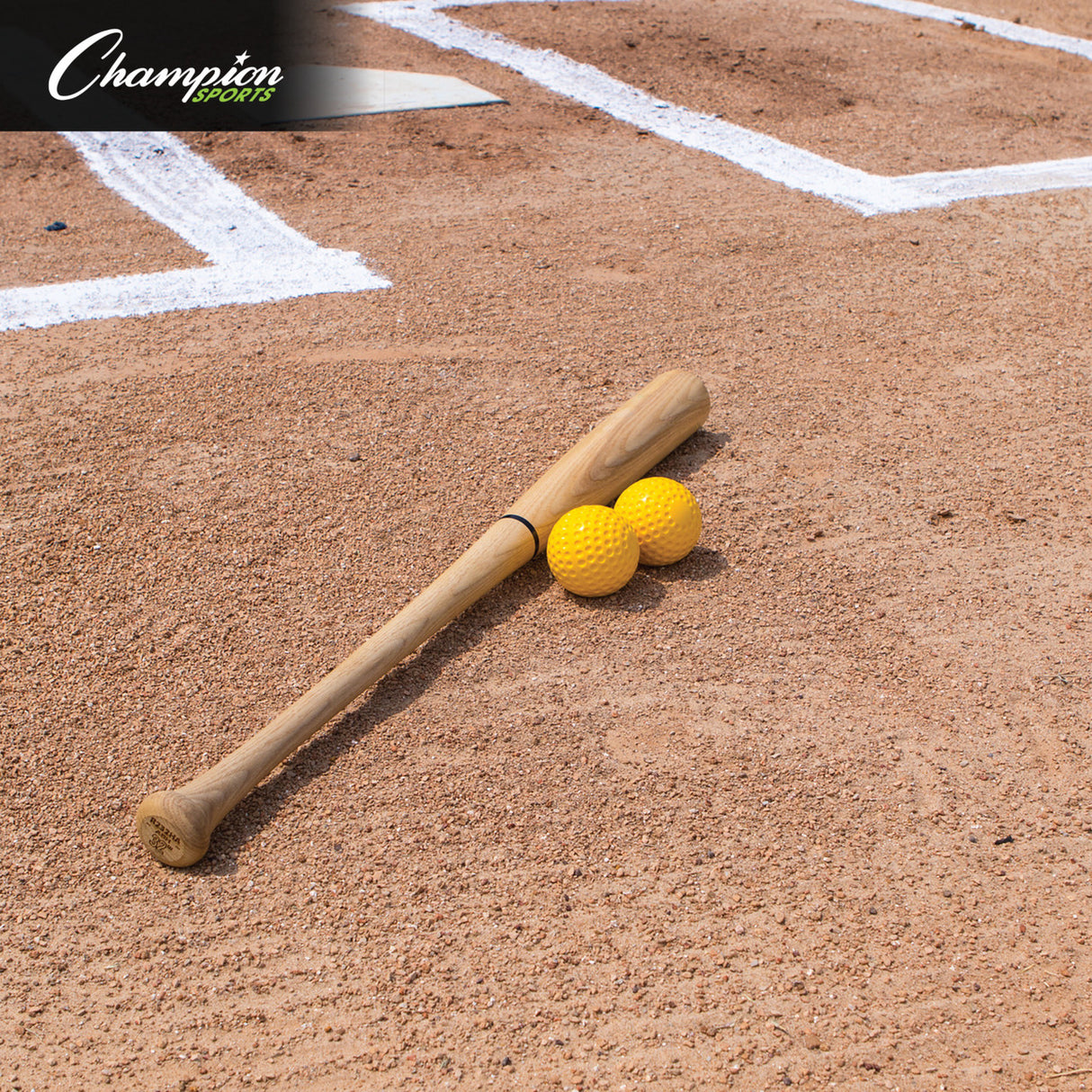 Champion Sports DIMPLED PITCHING MACHINE SOFTBALLS 12"D, YELLOW