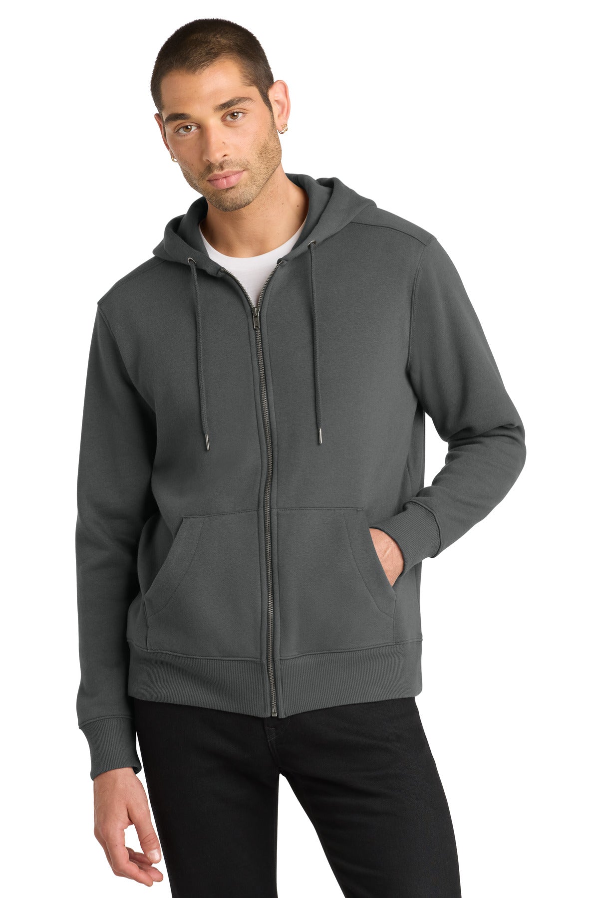 District  ®  Perfect Weight  ®  Fleece Full-Zip Hoodie DT1103 - District DT1103