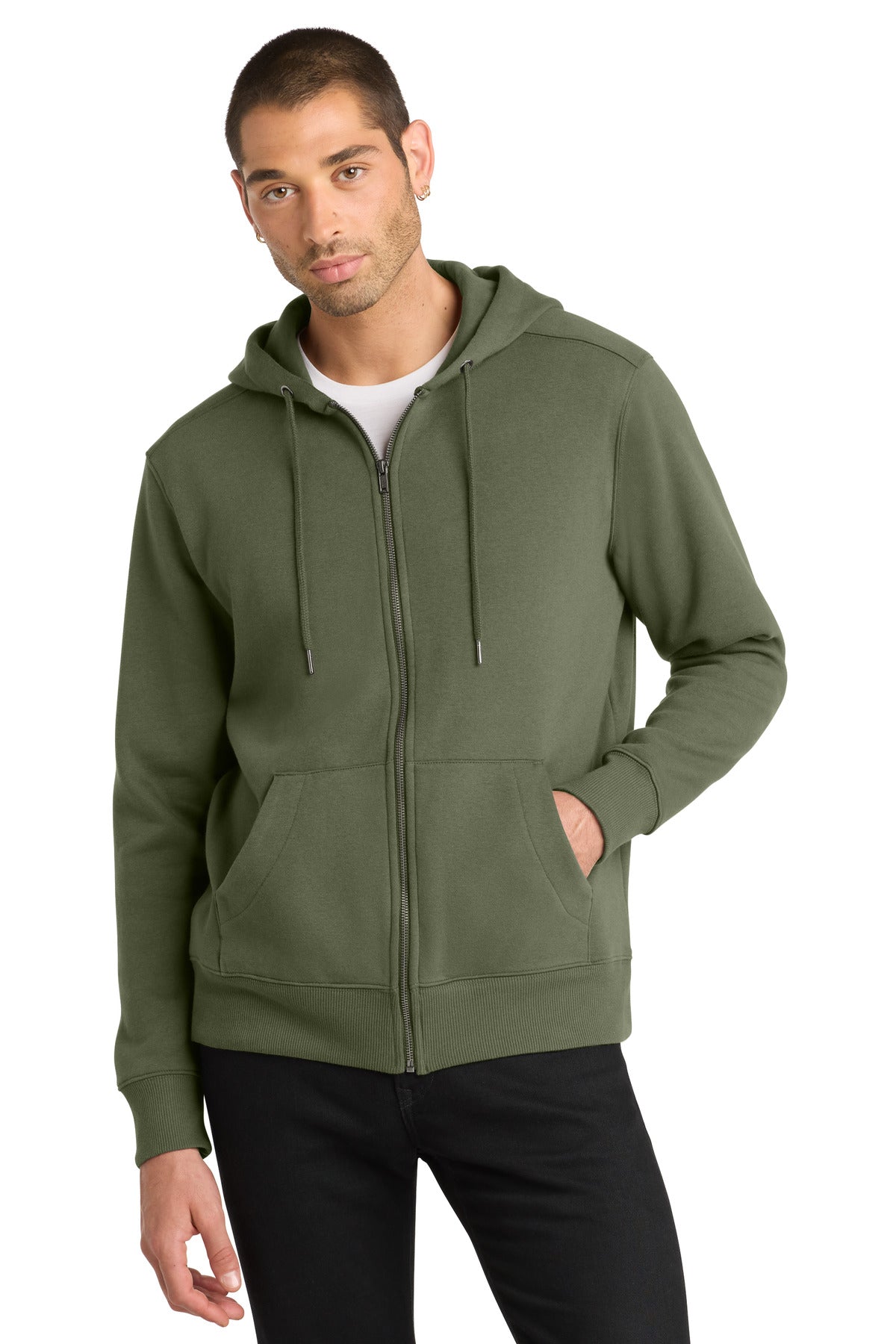 District  ®  Perfect Weight  ®  Fleece Full-Zip Hoodie DT1103 - District DT1103