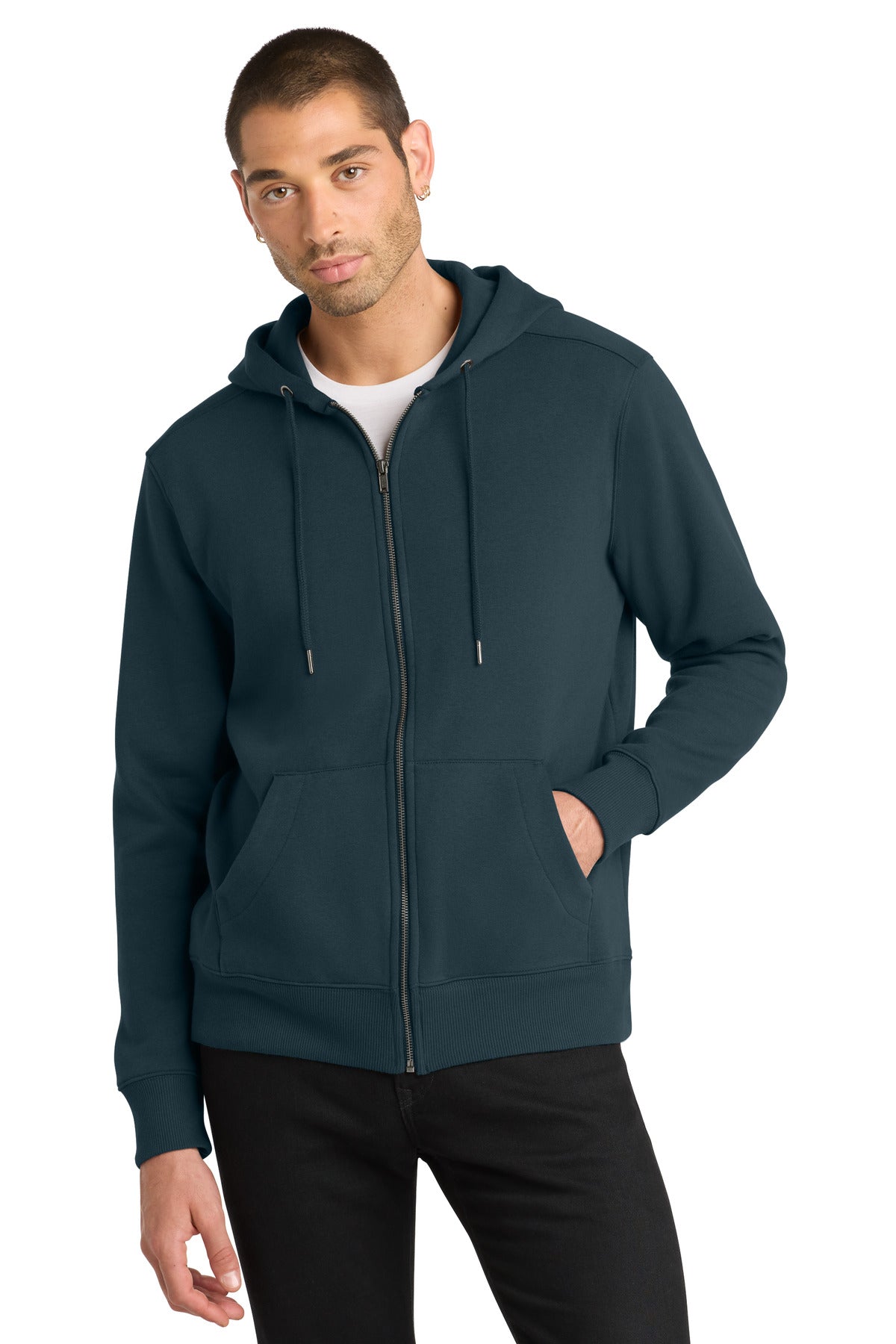 District  ®  Perfect Weight  ®  Fleece Full-Zip Hoodie DT1103 - District DT1103