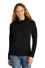 District  ®  Women's Perfect Weight  ®  Fleece Drop Shoulder Full-Zip Hoodie DT1104 - District DT1104