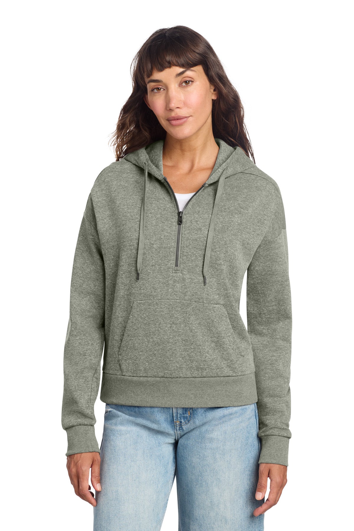 District ®  Women's Perfect Tri ®  Fleece 1/2-Zip Pullover DT1311 - District DT1311