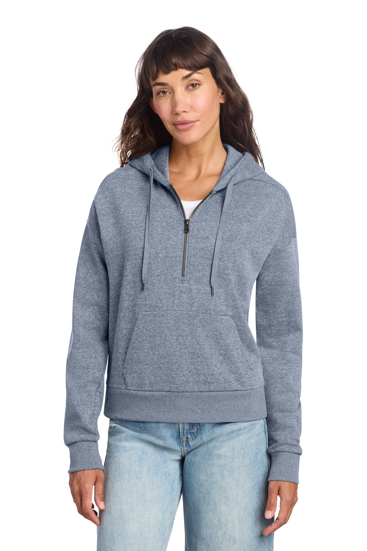 District ®  Women's Perfect Tri ®  Fleece 1/2-Zip Pullover DT1311 - District DT1311