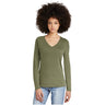 District® Women’s Perfect Tri® Long Sleeve V-Neck Tee DT135 Women's District Military Green Frost XS