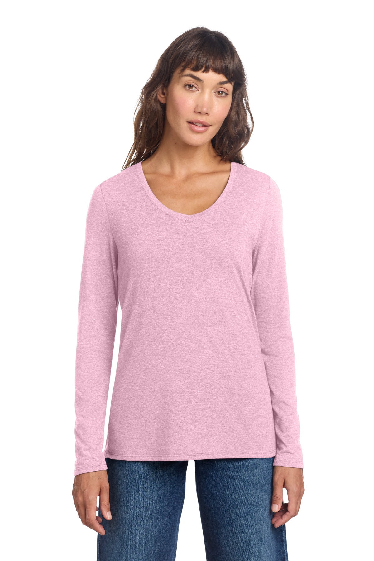 District ®  Women's Perfect Tri ®  Long Sleeve V-Neck Tee DT135 - District DT135