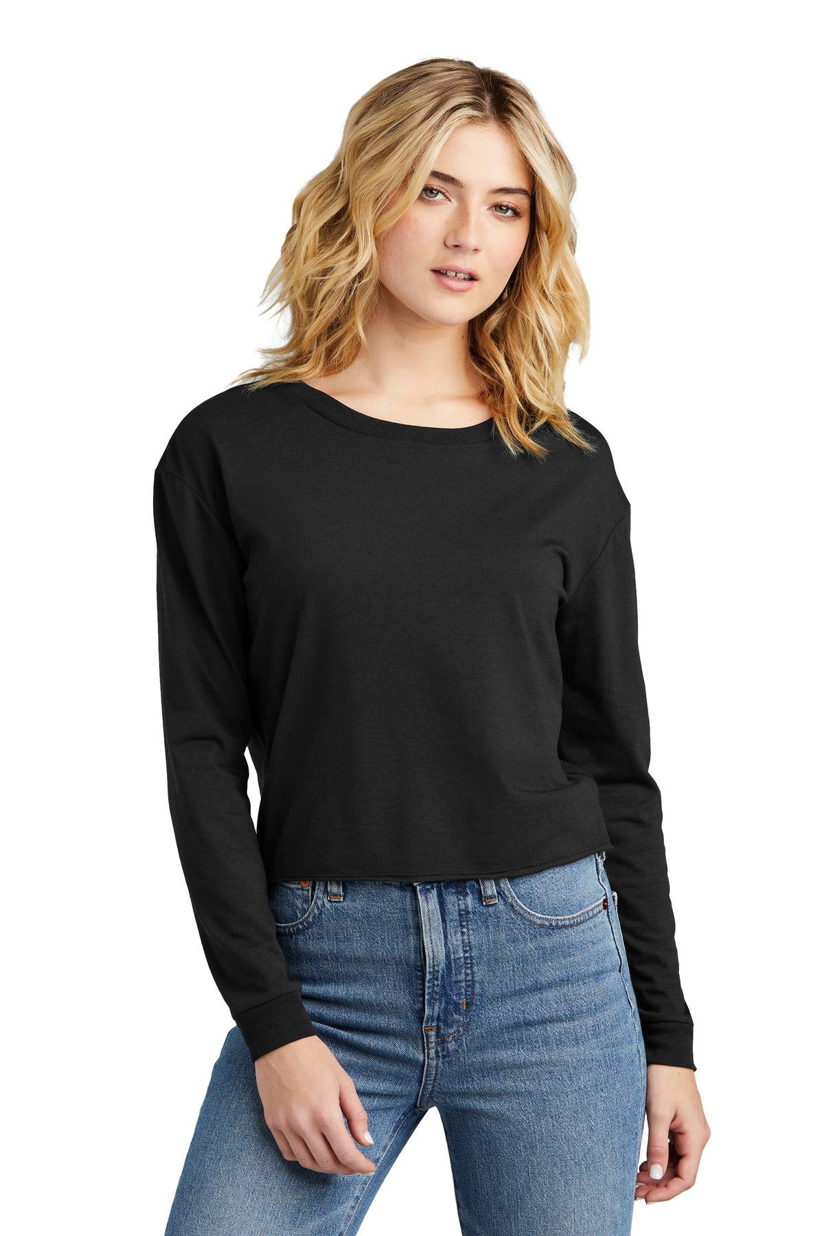 District ®  Women's Perfect Tri ®  Midi Long Sleeve Tee DT141 - District DT141
