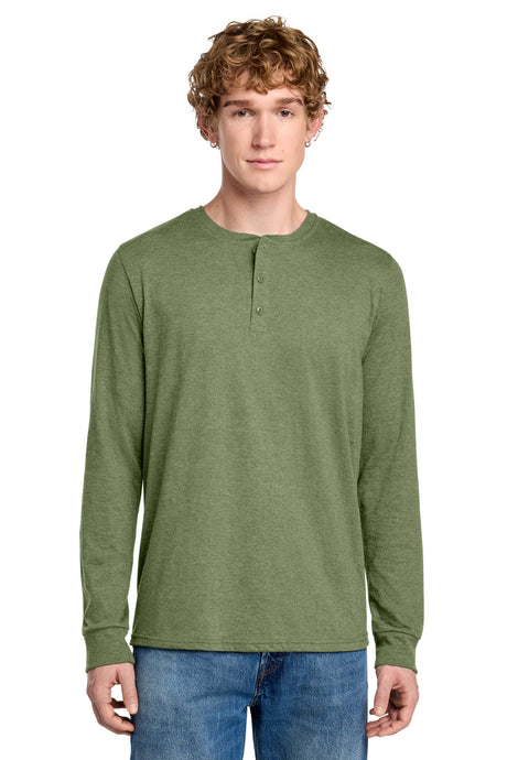 District ®  Perfect Tri ®  Long Sleeve Henley DT145 - District DT145