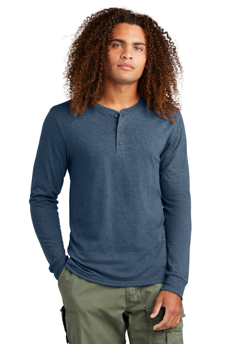District ®  Perfect Tri ®  Long Sleeve Henley DT145 - District DT145