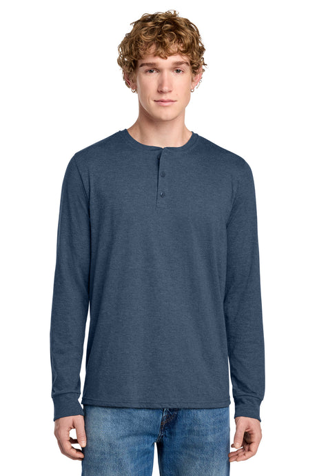 District ®  Perfect Tri ®  Long Sleeve Henley DT145 - District DT145