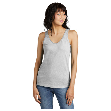 District® Women’s Perfect Blend® CVC V-Neck Tank DT154 Women's District Light Heather Grey XS