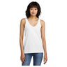 District® Women’s Perfect Blend® CVC V-Neck Tank DT154 Women's District White XS