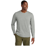 District® Perfect Weight® CVC Long Sleeve Tee - DT185 T-Shirts District Light Heather Grey XS
