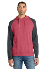 District ®  Young Mens Lightweight Fleece Raglan Hoodie.  DT196 - District DT196