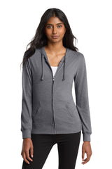 District ®  Women's Fitted Jersey Full-Zip Hoodie. DT2100 - District DT2100