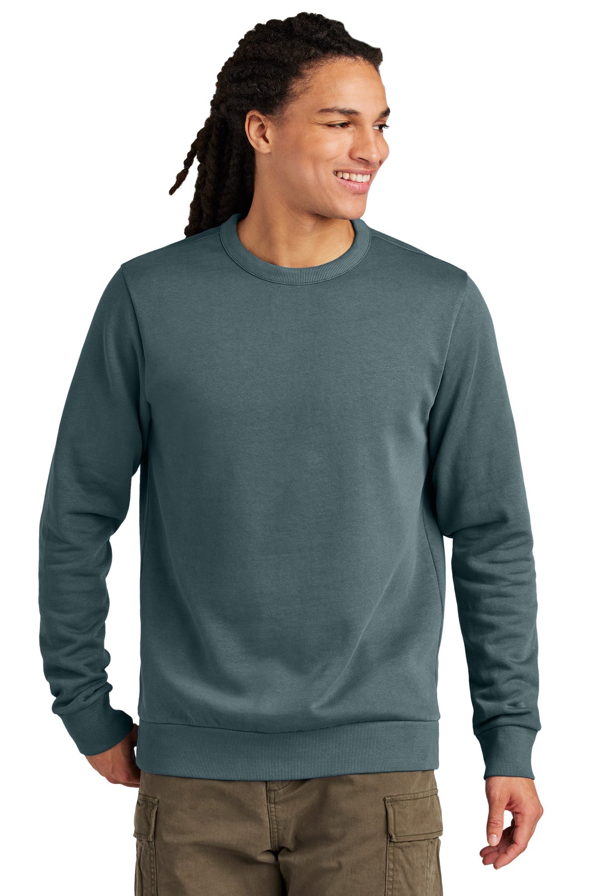 District DT2204 Wash Fleece Crewneck Sweatshirt