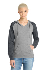 District ®  Women's Lightweight Fleece Raglan Hoodie.  DT296 - District DT296