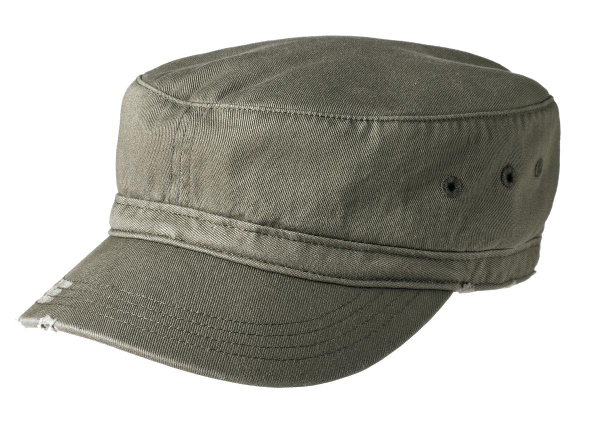 District ®  Distressed Military Hat.  DT605 - District DT605