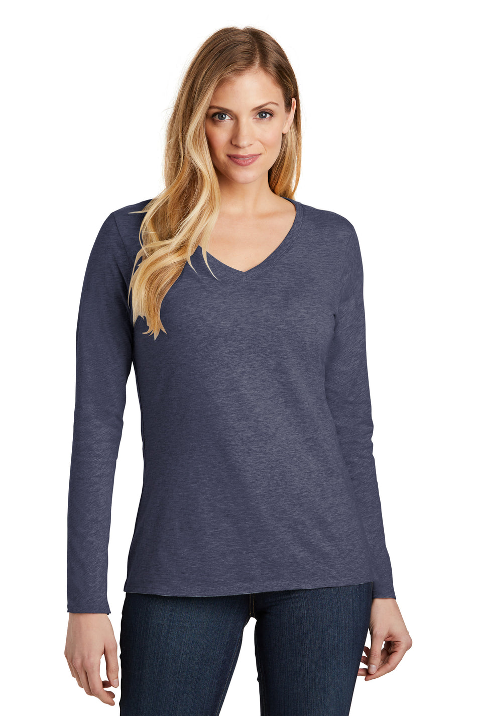 District ® Women’s Very Important Tee ® Long Sleeve V-Neck DT6201