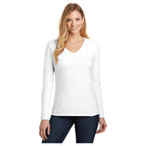 District ® Women’s Very Important Tee ® Long Sleeve V-Neck DT6201 Women's District White XS
