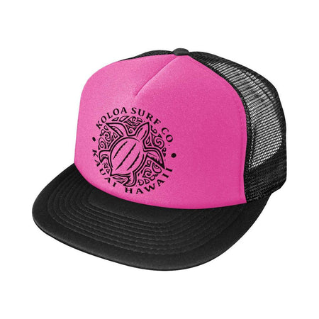 Koloa Surf Co. Hawaiian Turtle Honu Logo Mesh Back Trucker Hat Koloa Surf Company Accessories and More