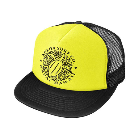 Koloa Surf Co. Hawaiian Turtle Honu Logo Mesh Back Trucker Hat Koloa Surf Company Accessories and More