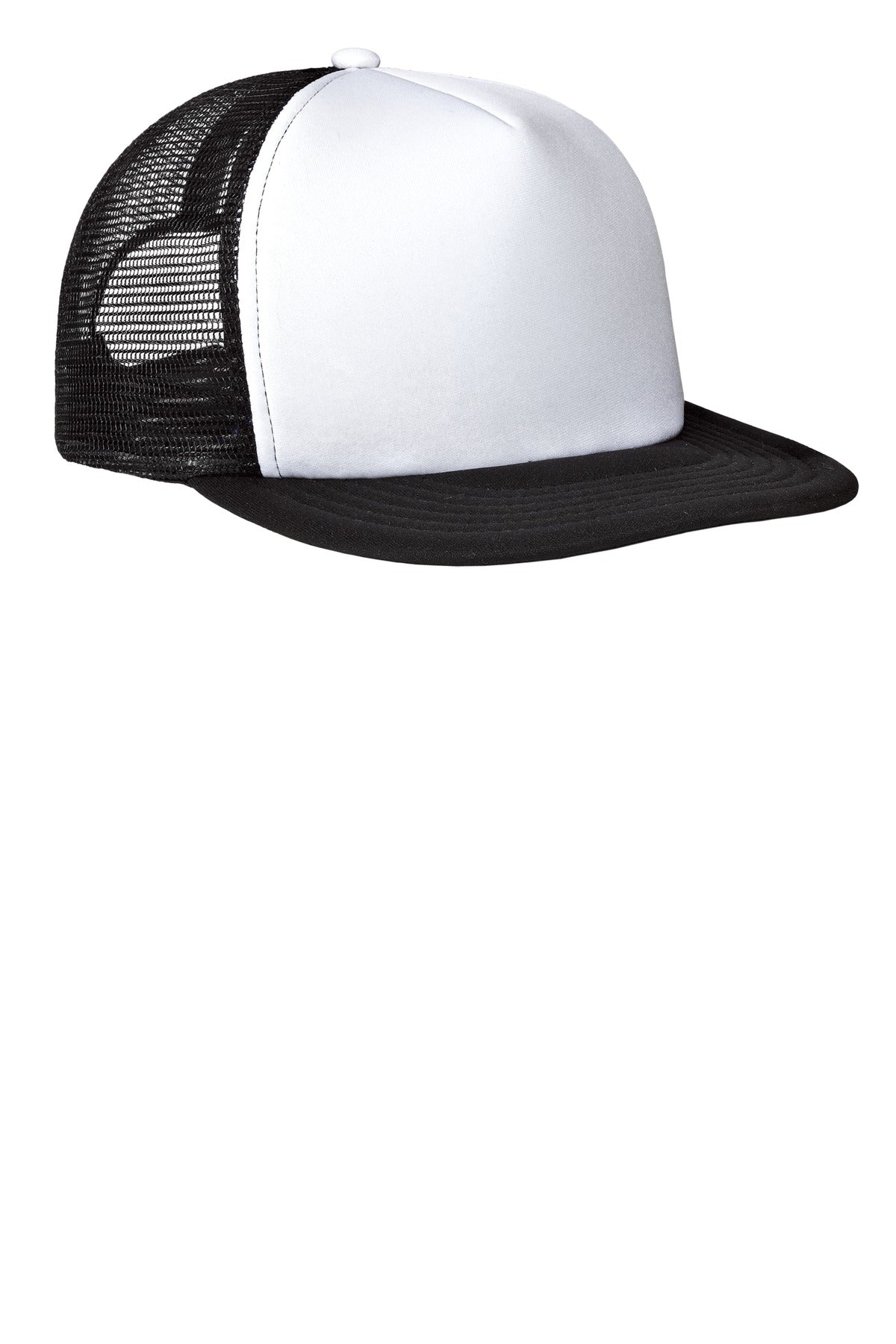 District ®  Flat Bill Snapback Trucker Cap. DT624 - District DT624
