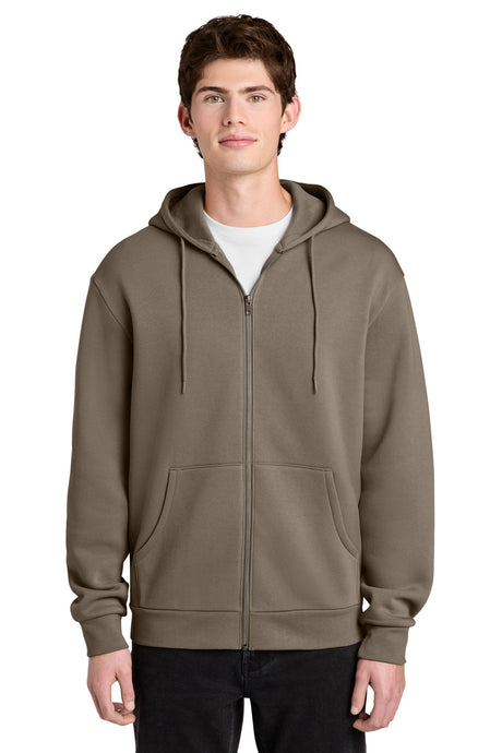 District DT6702 MelloFleece Full-Zip Hoodie