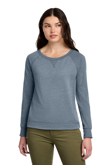 District ®  Women's Featherweight French Terry ™  Long Sleeve Crewneck DT672 - District DT672