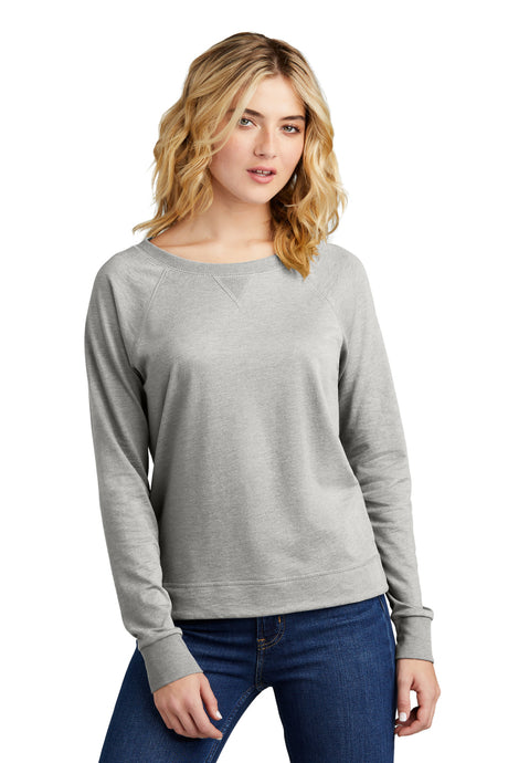 District ®  Women's Featherweight French Terry ™  Long Sleeve Crewneck DT672 - District DT672