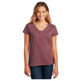 District ® Women’s Re-Tee® V-Neck DT8001 Women's District Maroon Heather XS