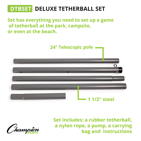 Champion Sports DELUXE TETHERBALL SET
