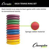 Champion Sports DECK TENNIS RING