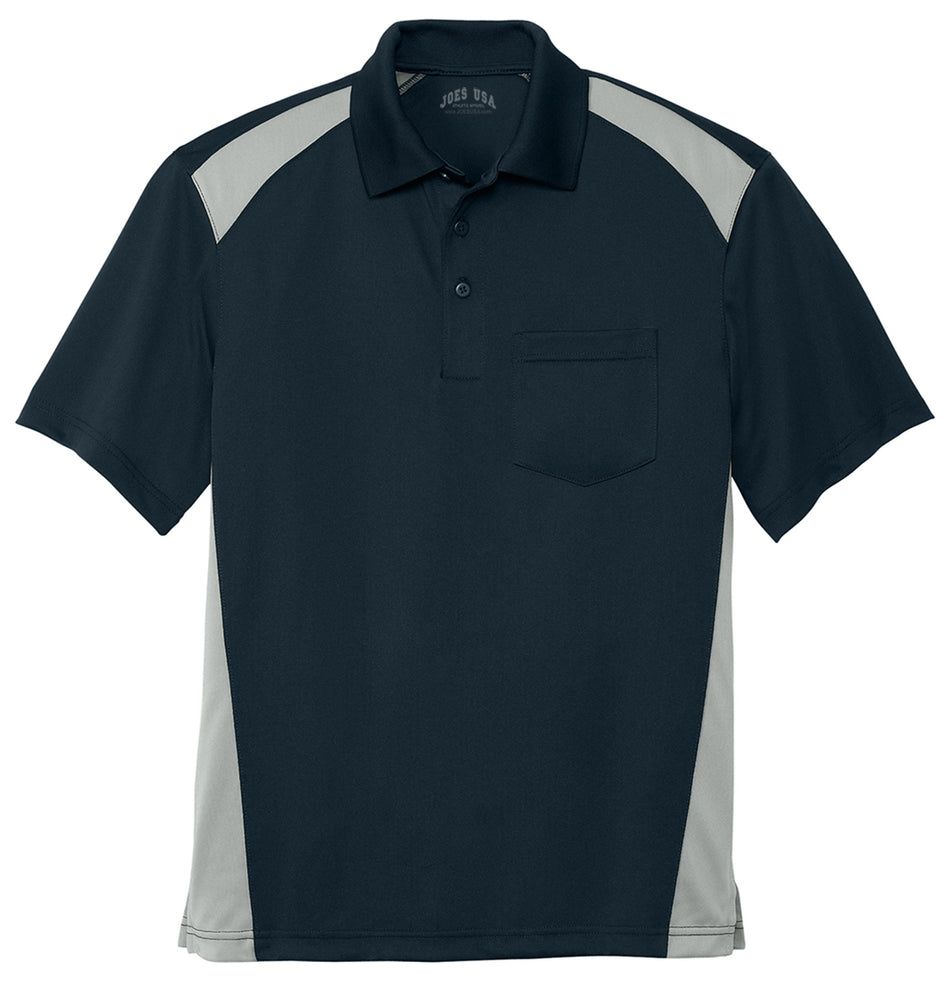 Men's Select Snag-Proof Two Way Colorblock Pocket Polo