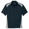 Men's Select Snag-Proof Two Way Colorblock Pocket Polo Polos/Knits Joe's USA Dark Navy/Light Grey X-Small
