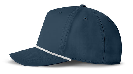 J7256 Clubhouse Performance Rope Cap - Dark Blue with White Rope (Side)