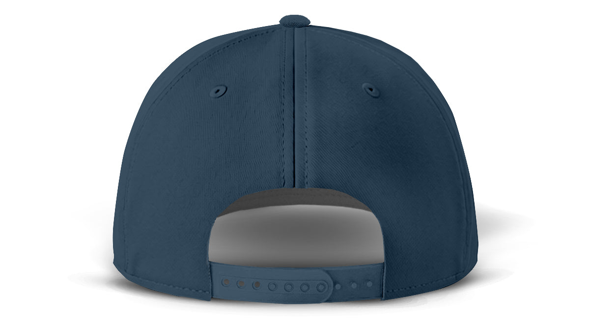 J7256 Clubhouse Performance Rope Cap - Dark Blue with White Rope (Back)