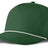 J7256 Clubhouse Performance Rope Cap - Dark Green with White Rope (Front)