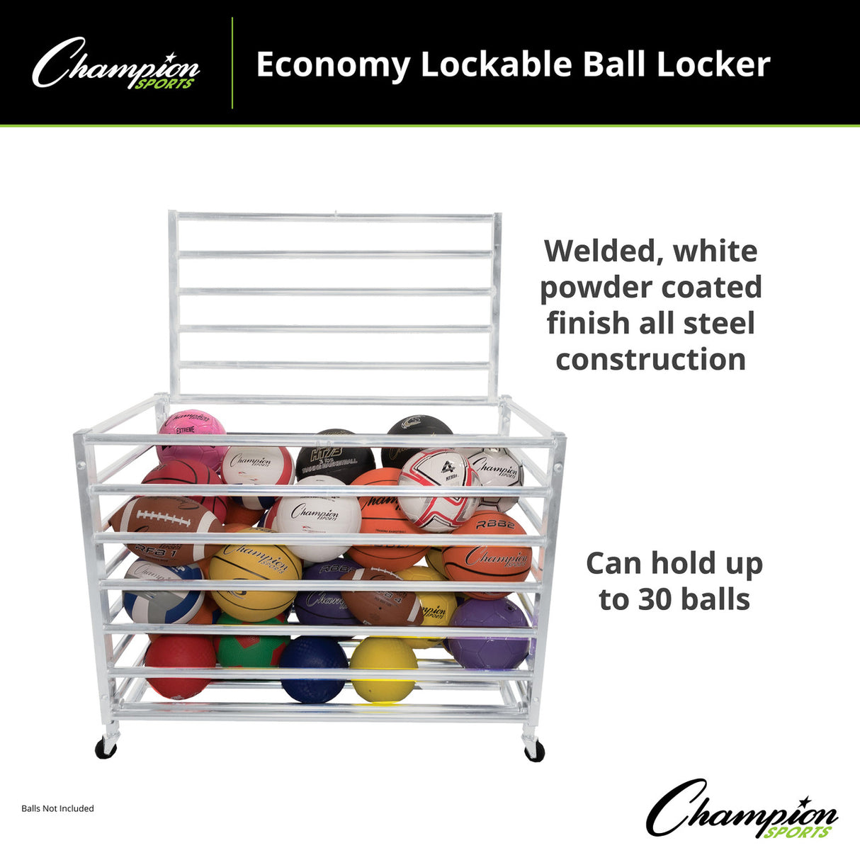 Champion Sports ECONOMY LOCKABLE BALL LOCKER
