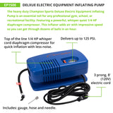 Champion Sports DELUXE ELECTRIC INFLATING PUMP