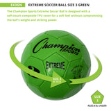 EXTREME SOCCER BALL, SIZE 3 BLACK
