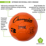 EXTREME SOCCER BALL, SIZE 3 BLACK