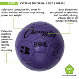 EXTREME SOCCER BALL, SIZE 3 BLACK
