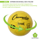 EXTREME SOCCER BALL, SIZE 3 BLACK